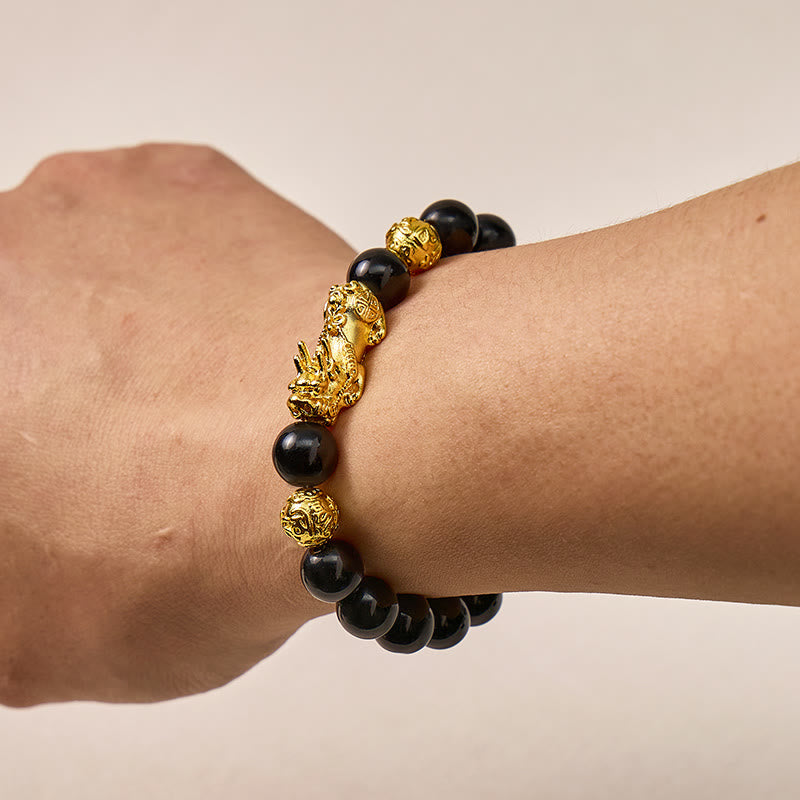 FuAttract Feng Shui Black Obsidian Pixiu Wealth Protection Bracelet - image 7