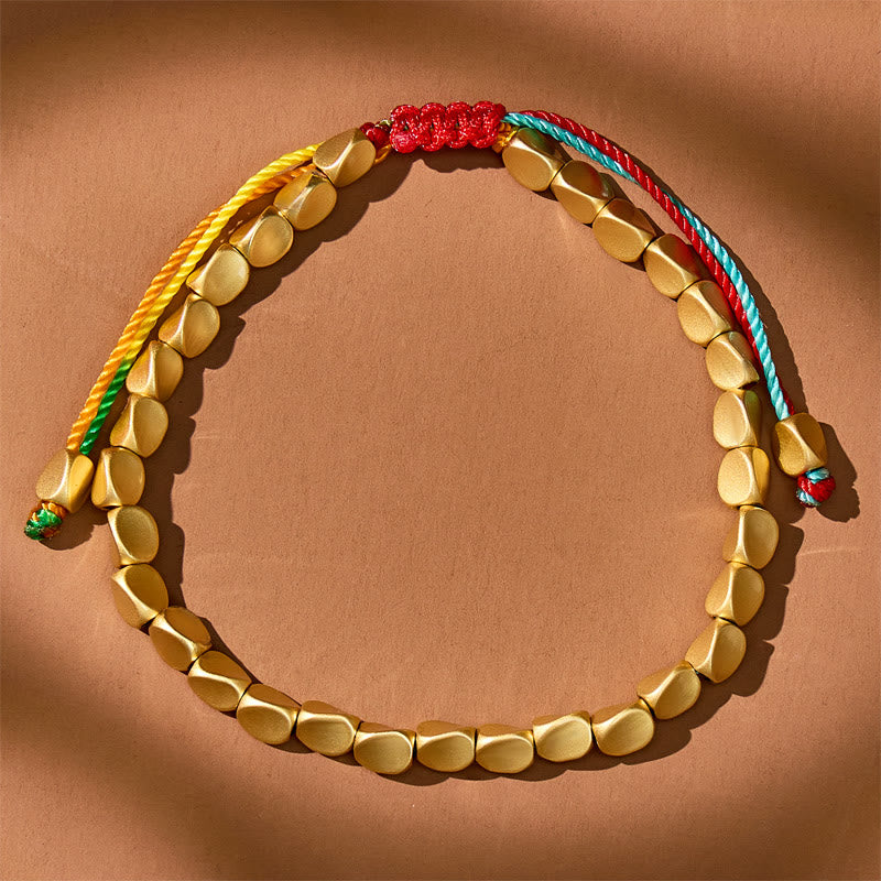 FuAttract Wealth Attraction – Tibetan Copper Beads Multicolor String Bracelet - image 3