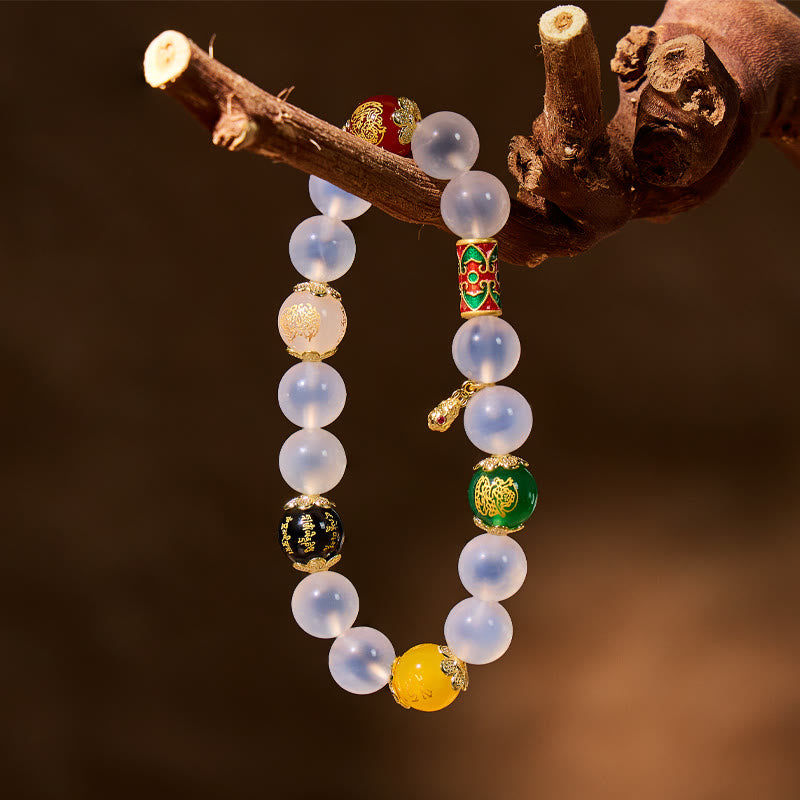 FuAttract Luck Shift – Pixiu Tallow Agate Om Mani Mantra Bracelet - image 3