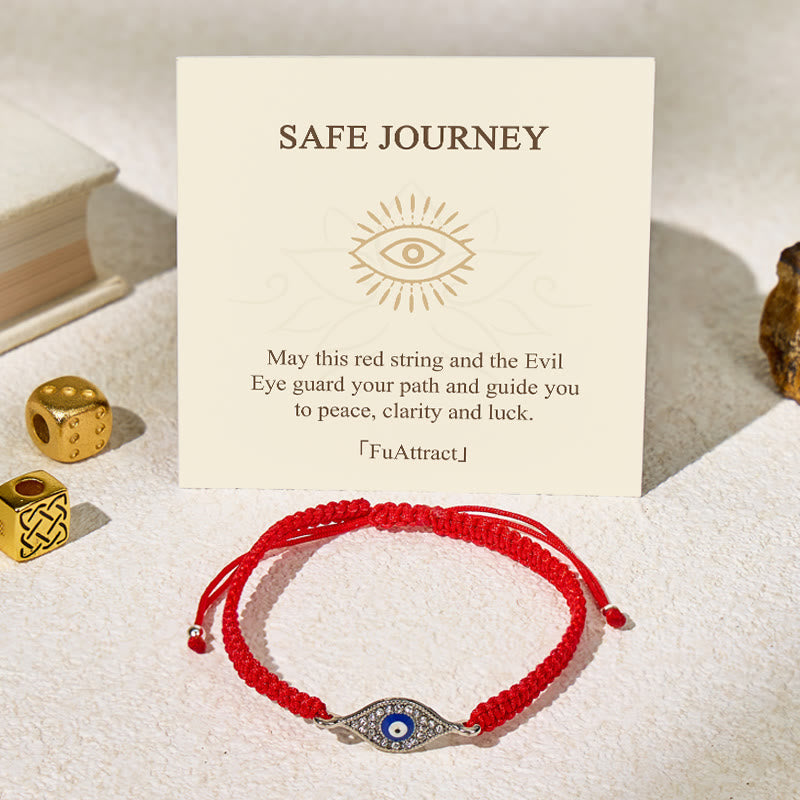 FuAttract Protection Red String Evil Eye Bracelet - String - image 0
