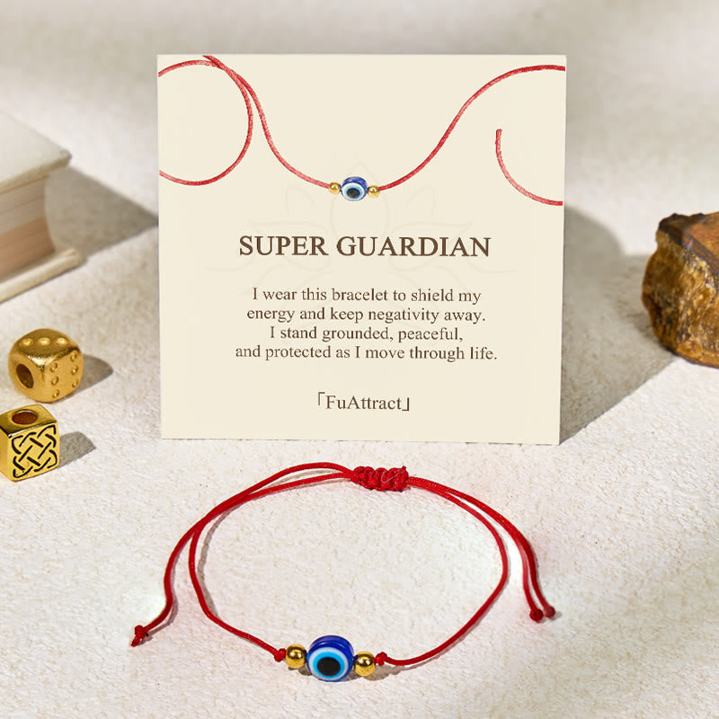 FuAttract Evil Eye Red String Super Guardian Bracelet - Red - image 0