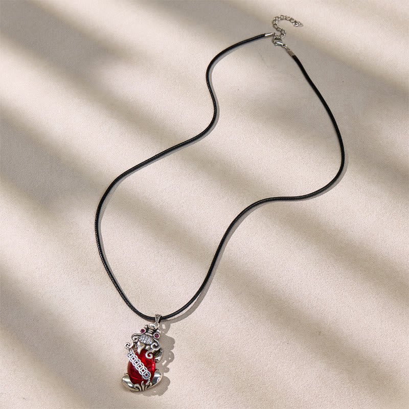 FuAttract Pixiu Garnet Copper Coin Necklace for Wealth & Luck - image 12