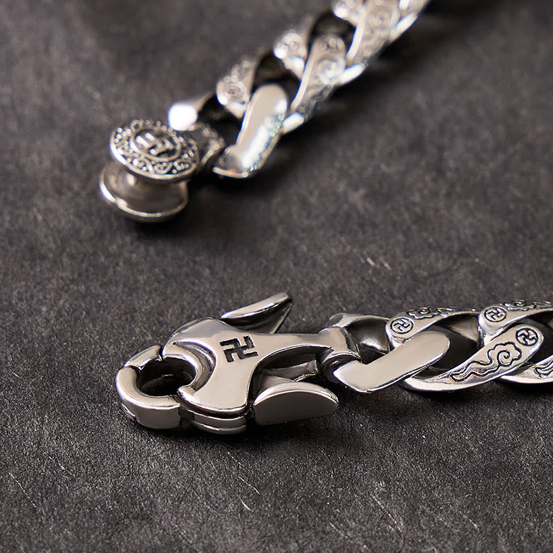 FuAttract Protection & Fortune Turquoise Wheel Curb Chain Bracelet – Dual Pixiu Talisman - image 7