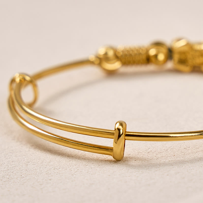 FuAttract Double Pixiu Gold Wealth & Prosperity Bracelet Bangle - image 4