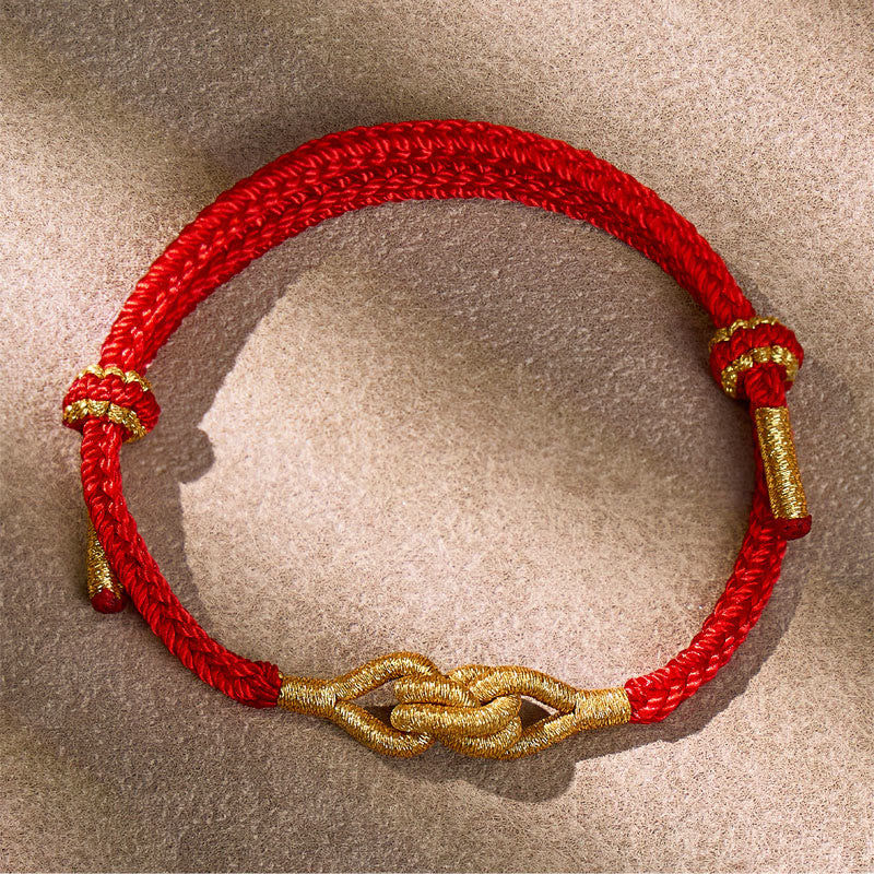 FuAttract Vajra Guardian Knot Handmade Red String Protection Bracelet - image 1
