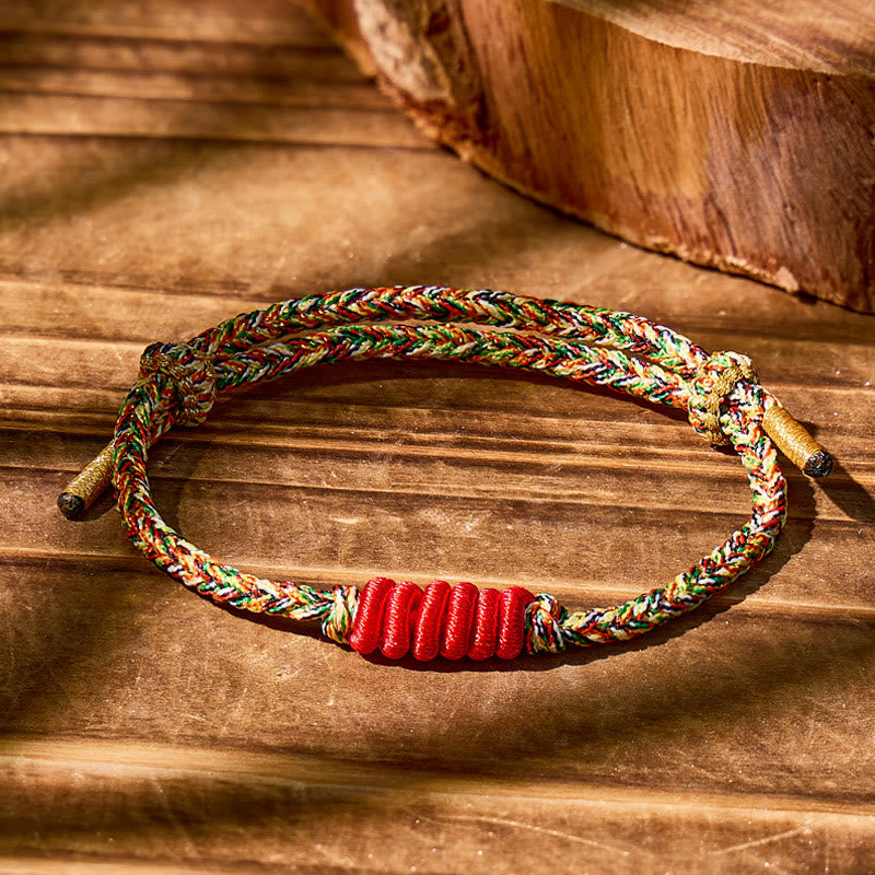 FuAttract Zen-inspired Knot Adjustable Red String Protection Bracelet - Multicolor - image 11
