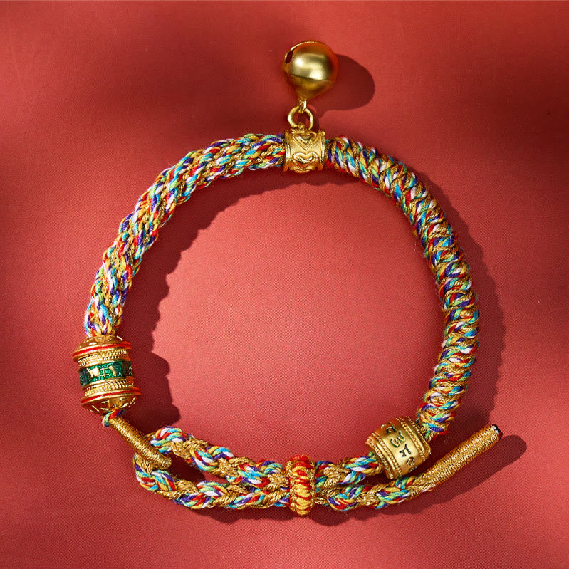 FuAttract Tibetan Om Mani Padme Hum Carved Protection Amulet Bracelet - image 1