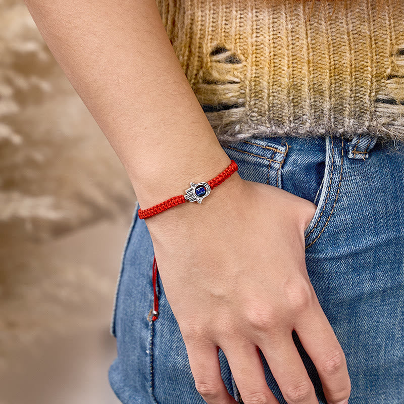 FuAttract Hamsa Hand Red String Bracelet - Evil Eye Protection - image 3