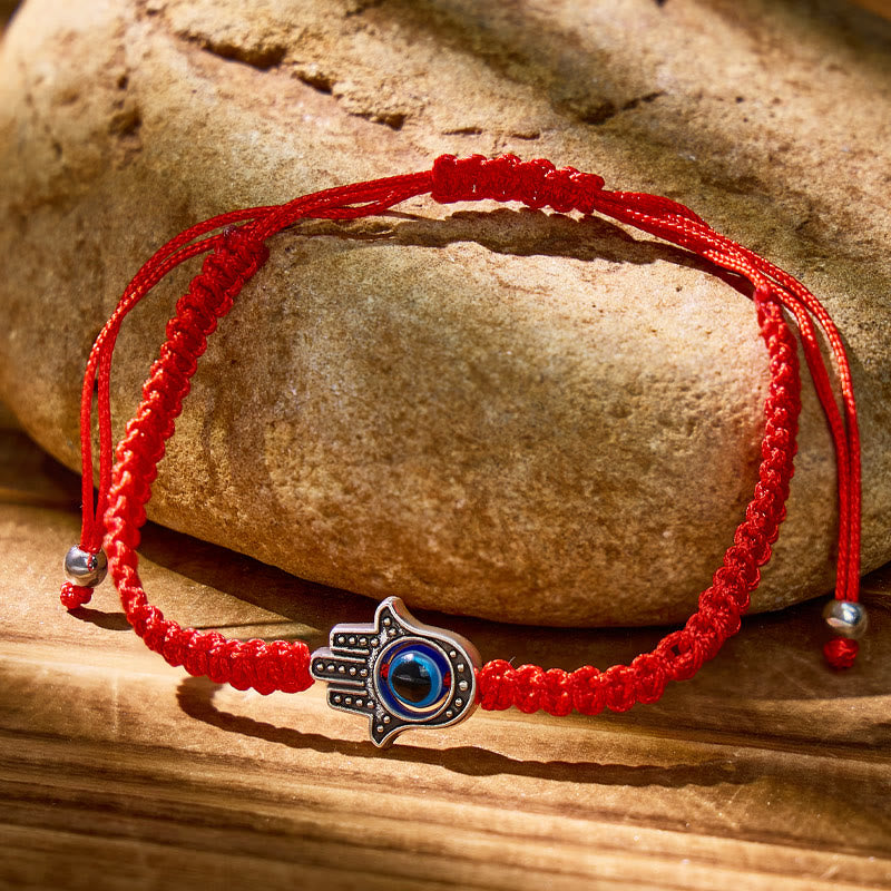 FuAttract Hamsa Hand Red String Bracelet - Evil Eye Protection - image 4