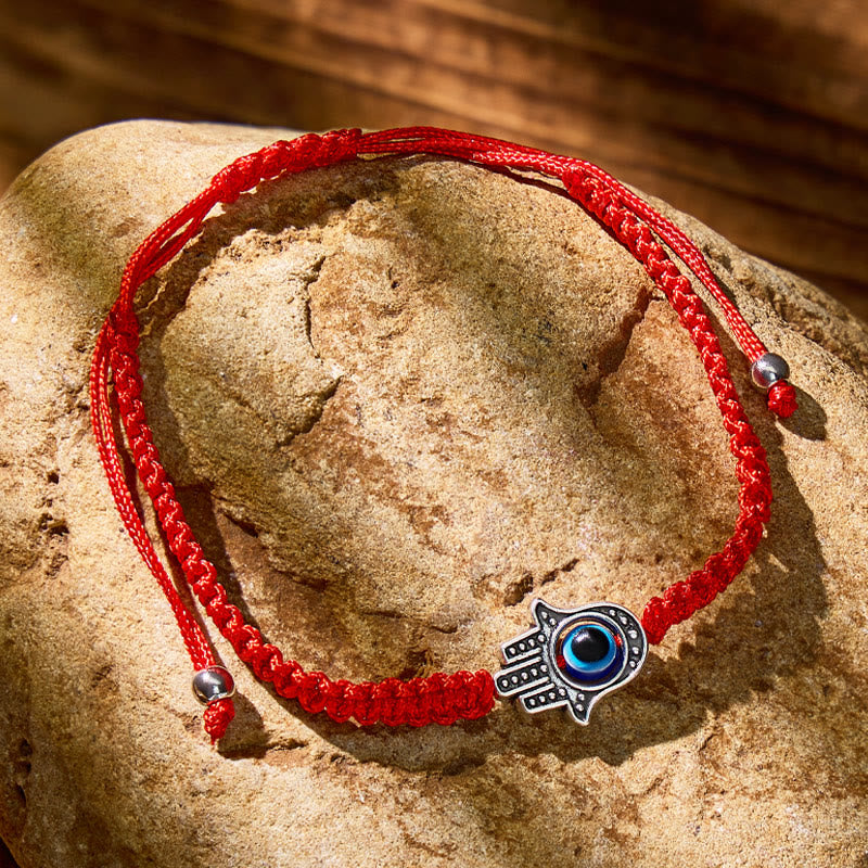 FuAttract Hamsa Hand Red String Bracelet - Evil Eye Protection - Red - image 0