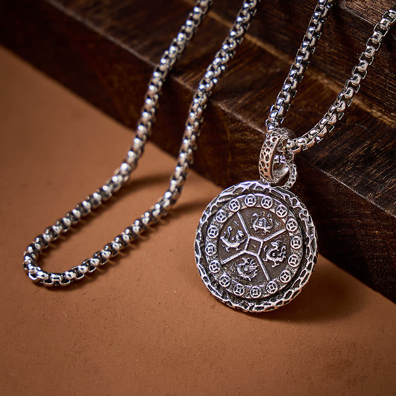 FuAttract Protection & Prosperity Pixiu Guardian Vintage Pendant Necklace - image 2