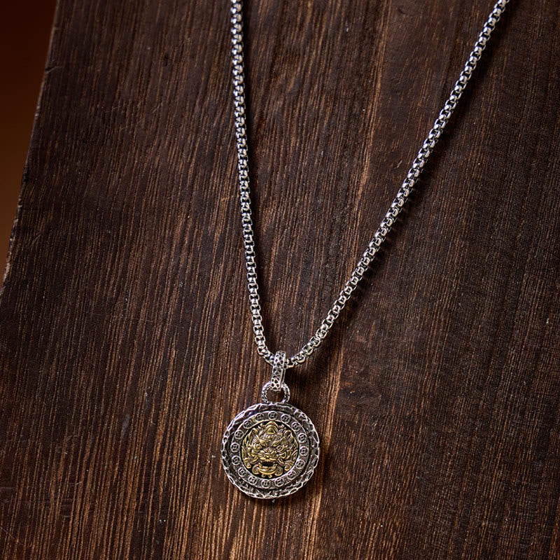 FuAttract Protection & Prosperity Pixiu Guardian Vintage Pendant Necklace - image 5