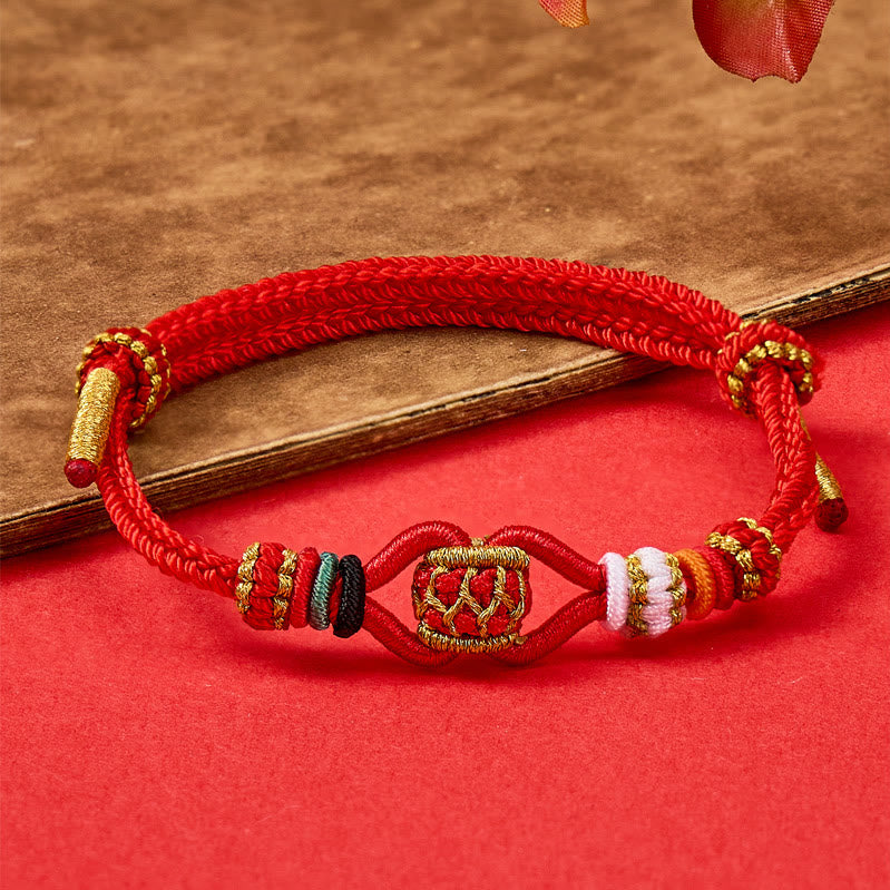 FuAttract Protection Red String Braided Bracelet – Handwoven Lucky Knot - String - image 0