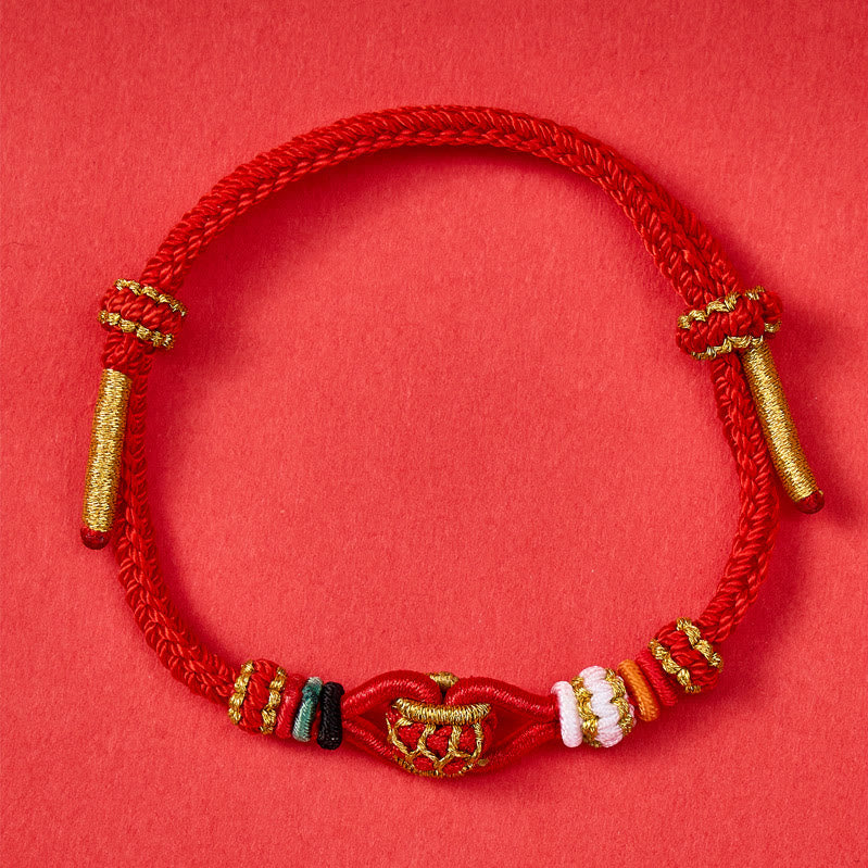 FuAttract Protection Red String Braided Bracelet – Handwoven Lucky Knot - image 1