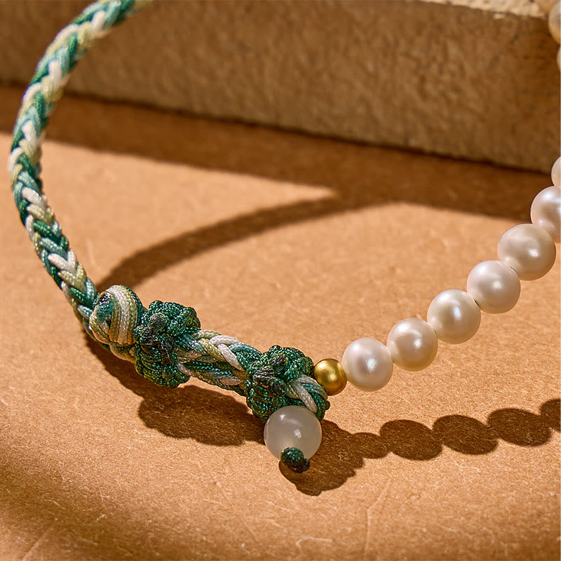 FuAttract Protection Healing Energy Pearl Woven Thread Charm Bracelet - image 6