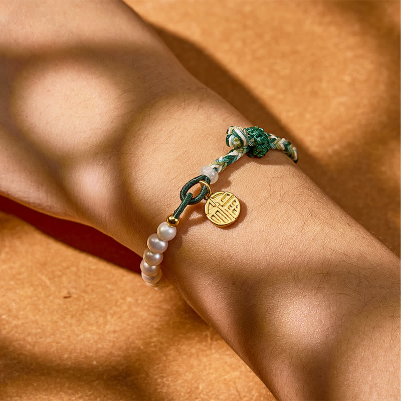 FuAttract Protection Healing Energy Pearl Woven Thread Charm Bracelet - image 3