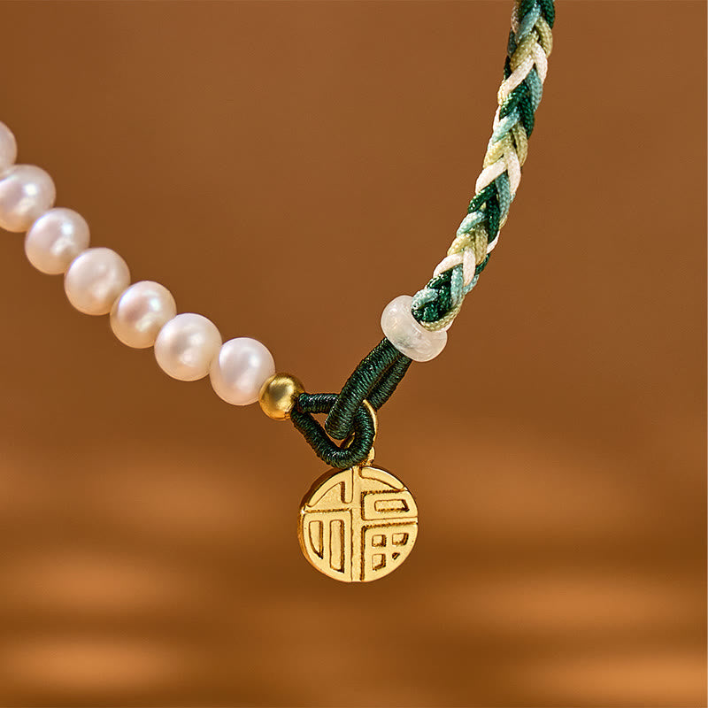 FuAttract Protection Healing Energy Pearl Woven Thread Charm Bracelet - image 5