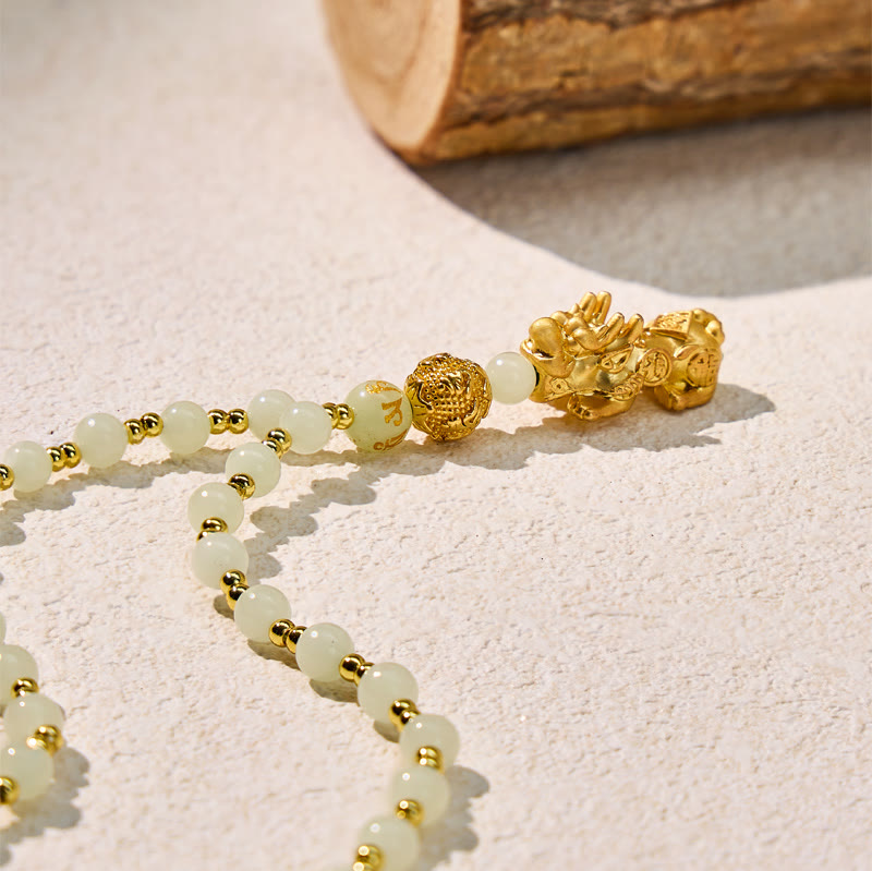 FuAttract The Brilliance of Clarity & Wealth Luminous Stone Pixiu Pendant Necklace - image 6