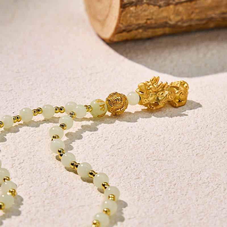 FuAttract The Brilliance of Clarity & Wealth Luminous Stone Pixiu Pendant Necklace - image 6