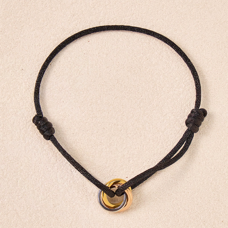 FuAttract Balanced Harmony Bracelet – Tri-Color Ring Woven Charm - image 11