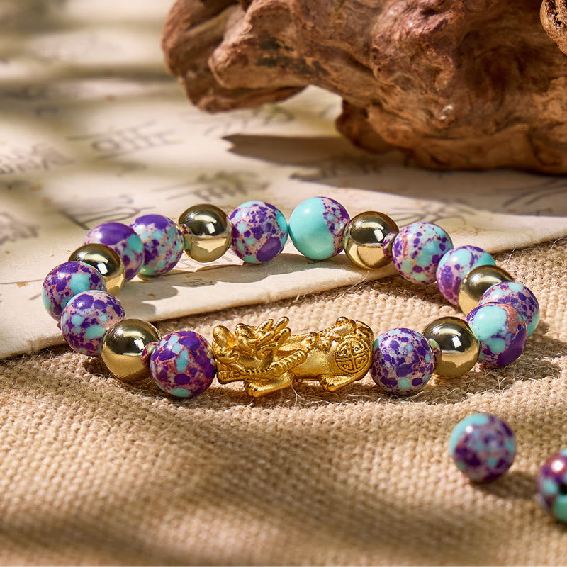 FuAttract Fortune Guardian – Imperial Stone Pixiu Bracelet - 10mm - image 0
