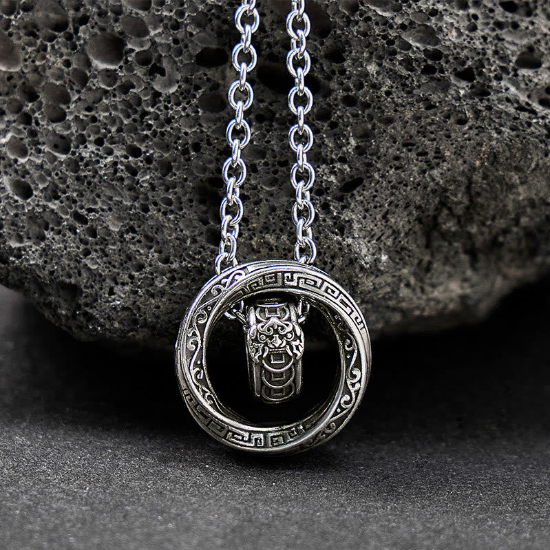 FuAttract Dynamic Fortune – Rotatable Pixiu Pendant Necklace - image 3