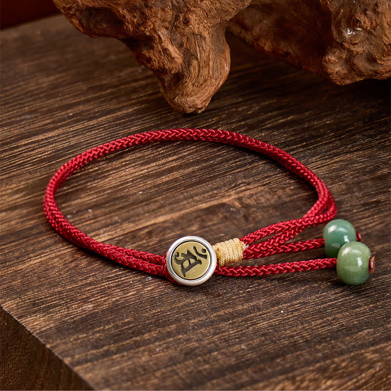 FuAttract Braided Rope with Jade Beads Chinese Zodiac Charm for Daily Balance & Fortune - image 1