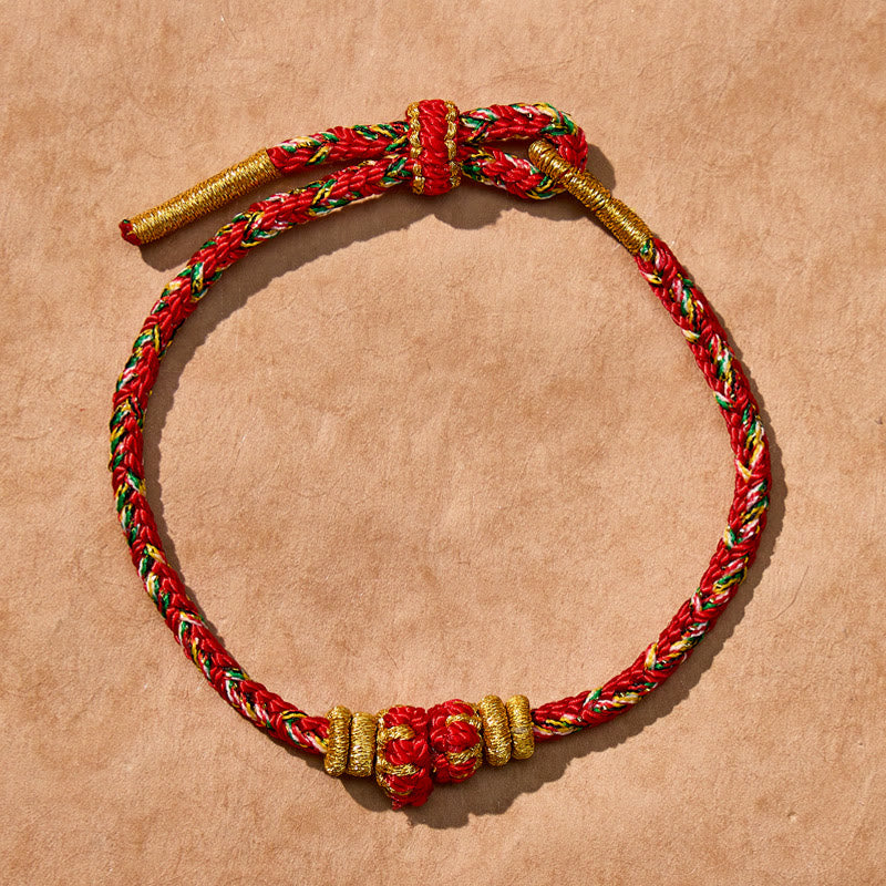 FuAttract Tibet Handmade Chinese Zodiac Lucky Protection Strength Braided Rope Bracelet - Ox/Tiger-Void Bodhisattva - image 6