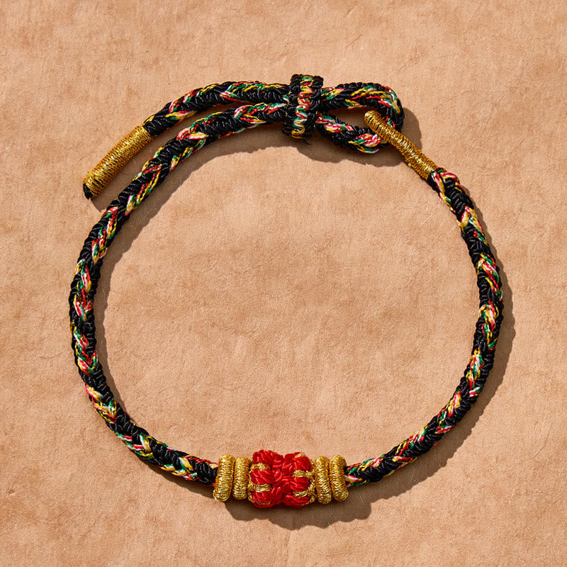 FuAttract Tibet Handmade Chinese Zodiac Lucky Protection Strength Braided Rope Bracelet - Rooster-Acalanatha - image 21