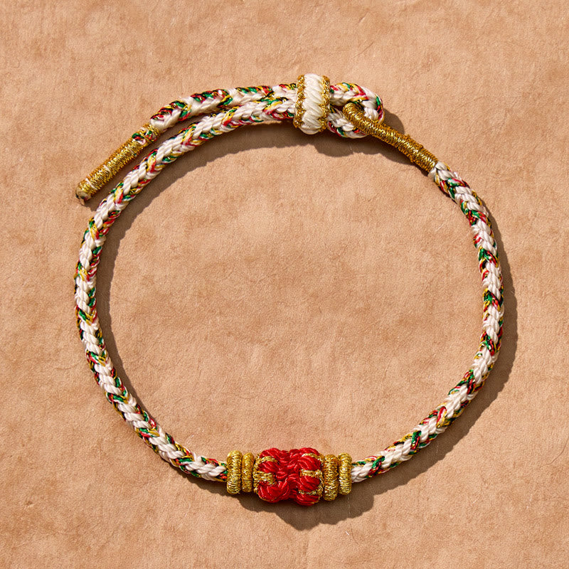 FuAttract Tibet Handmade Chinese Zodiac Lucky Protection Strength Braided Rope Bracelet - Dog/Pig-Amitabha Buddha - image 24