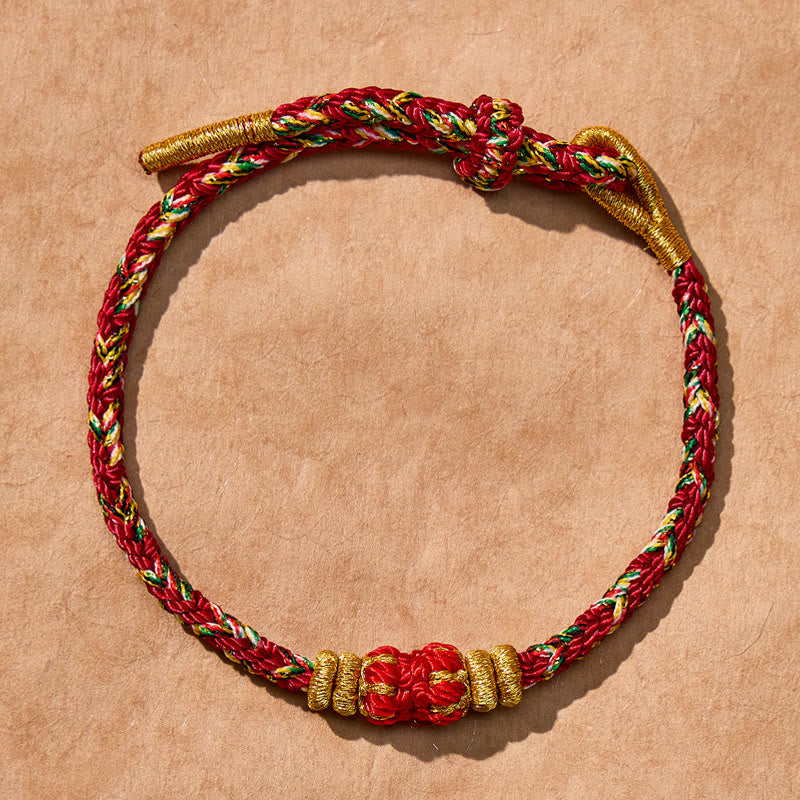 FuAttract Tibet Handmade Chinese Zodiac Lucky Protection Strength Braided Rope Bracelet - Dog/Pig-Amitabha Buddha - image 24