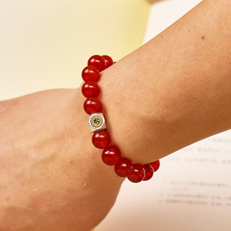 FuAttract Energy Protection & Vitality Boost Red Agate Chinese Zodiac Beaded Bracelet - image 6