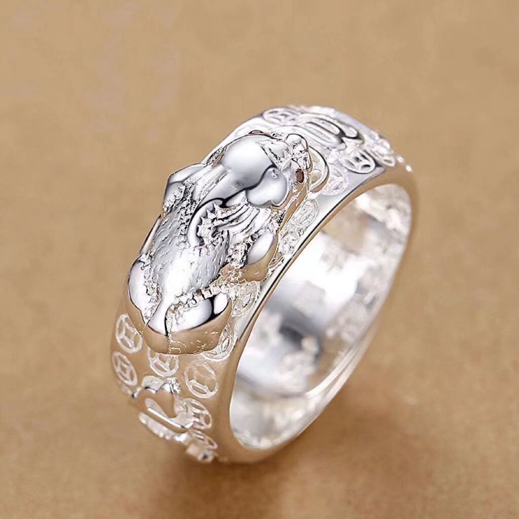 FuAttract FengShui Pixiu Mantra Ring for Wealth Success & Protection - White Pixiu - image 11