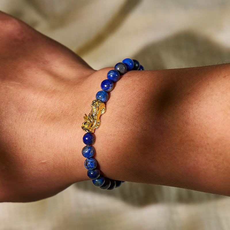 FuAttract Triple Guard Protection – Lapis Lazuli Pixiu Evil Eye Bracelet - image 7