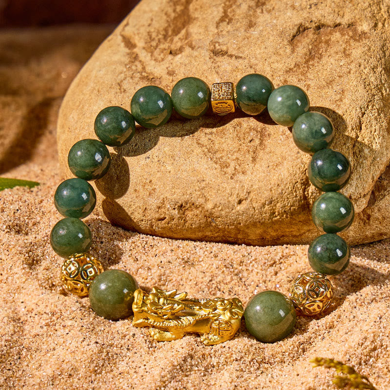 FuAttract Prosperity Flow – Jade Pixiu Wealth Bracelet - image 3