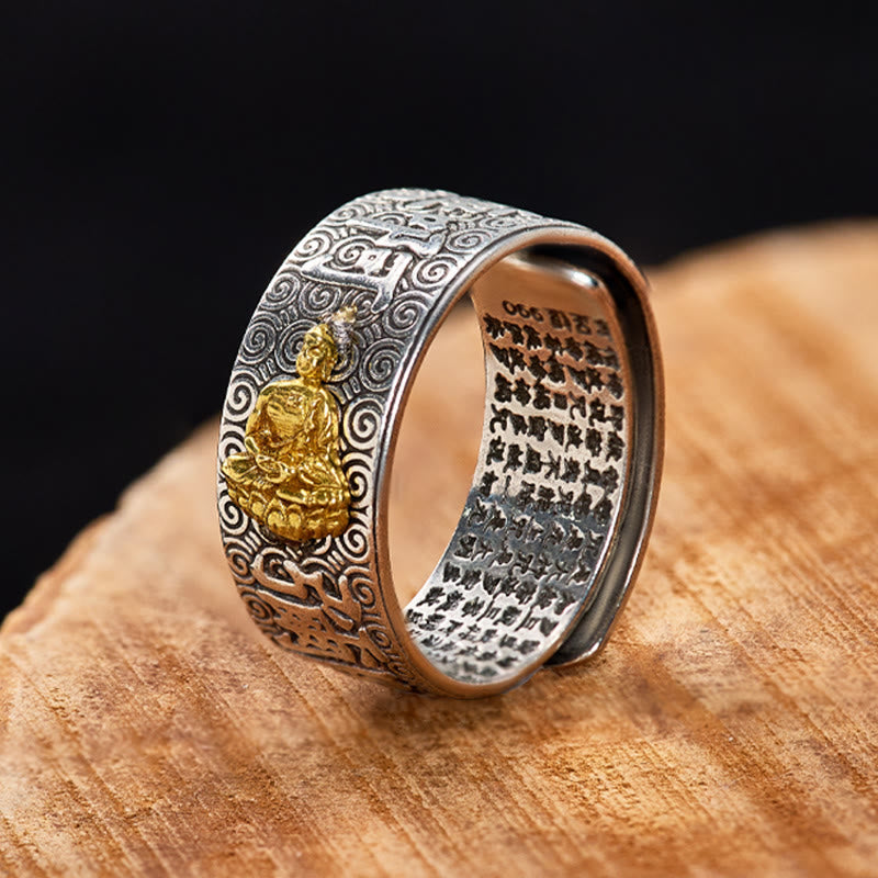 FuAttract Peace & Protection Mantra Chinese Zodiac Buddha Spiritual Amulet Ring - Amitabha Buddha-Dog/Pig - image 20