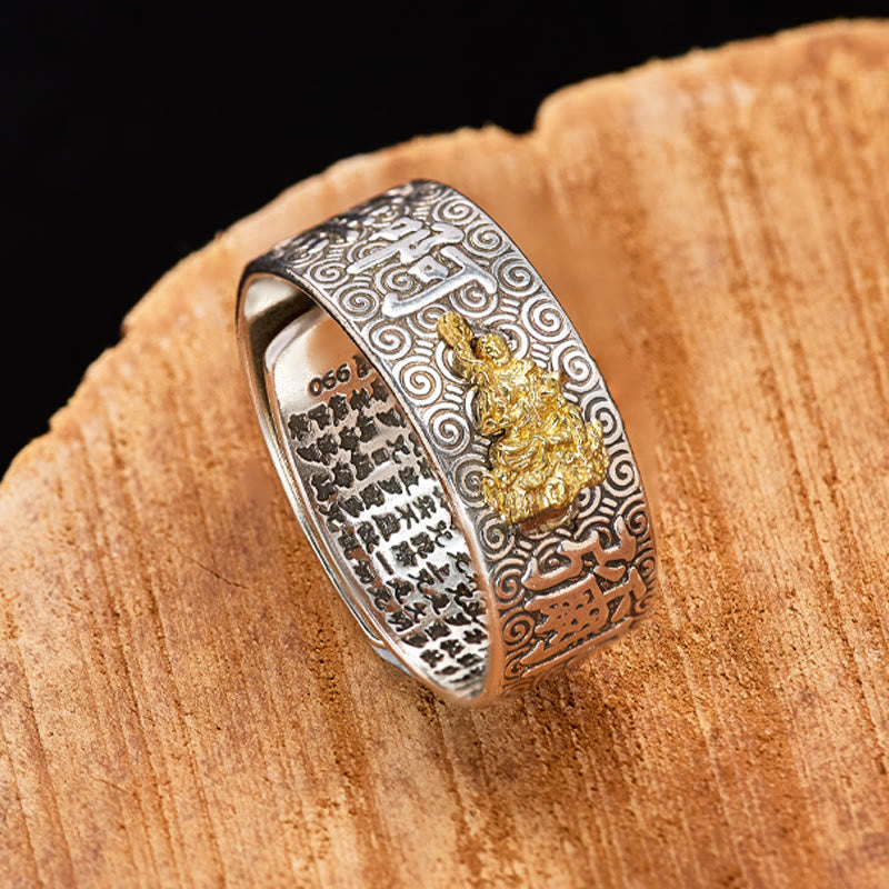 FuAttract Peace & Protection Mantra Chinese Zodiac Buddha Spiritual Amulet Ring - image 19