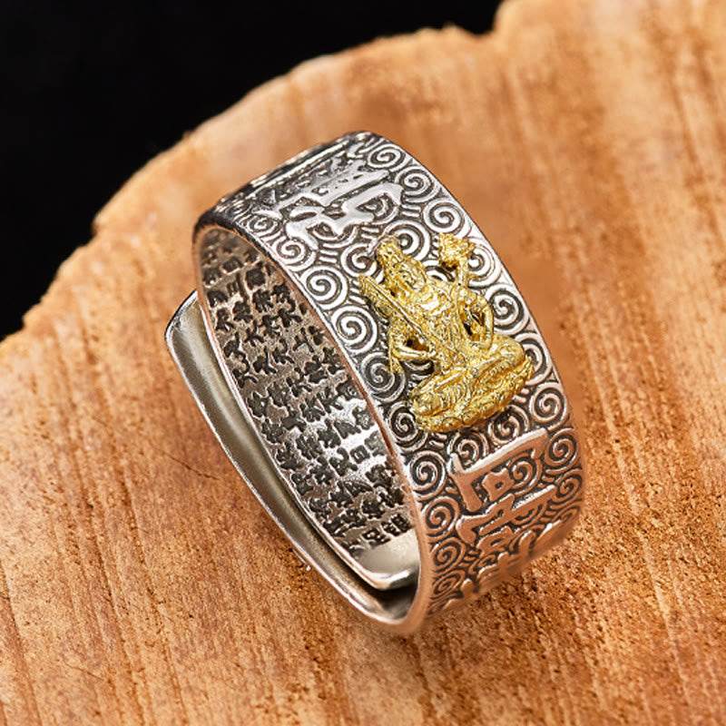 FuAttract Peace & Protection Mantra Chinese Zodiac Buddha Spiritual Amulet Ring - image 11