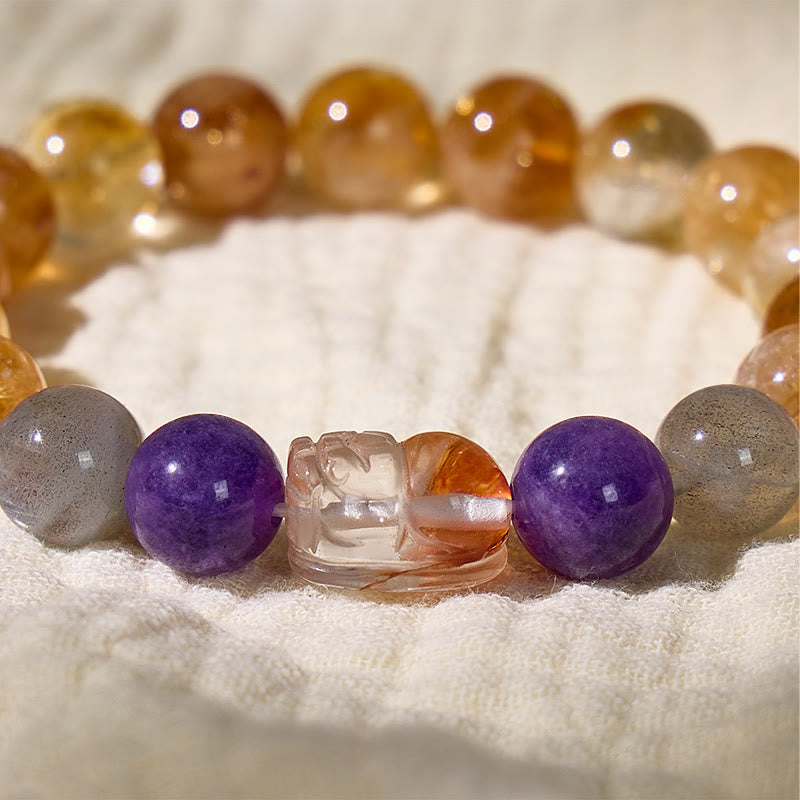 FuAttract Prosperity Flow – Multi-Stone Koi Pixiu Bracelet - image 3