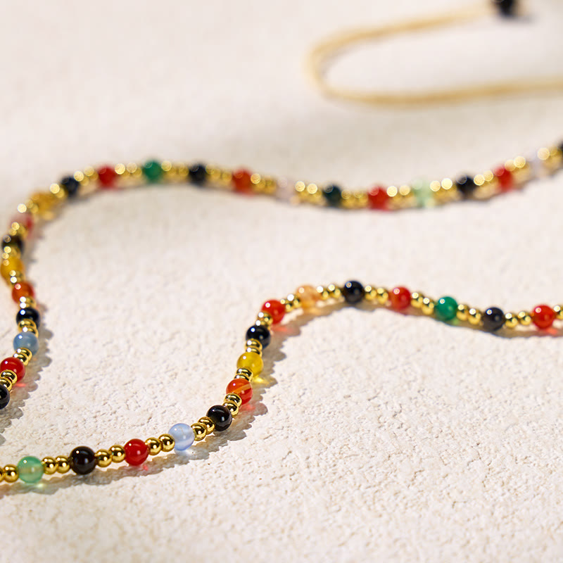 FuAttract Good Fortune & Success Rainbow Agate Bead Pixiu for Wealth Attraction Necklace - image 5