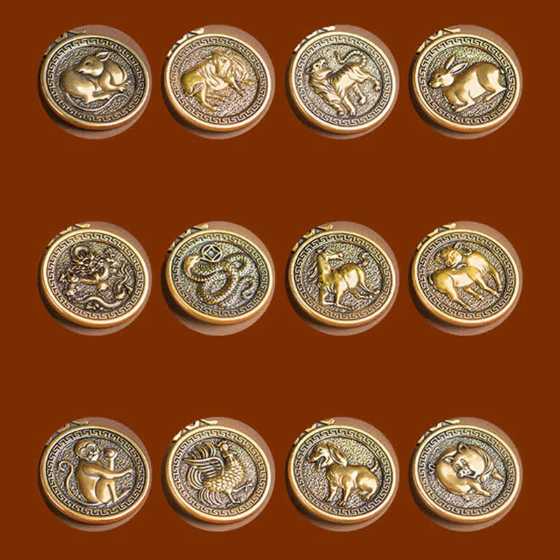 FuAttract Ancient Brass Chinese Zodiac Necklace with Jade for Protection, Longevity, and Success - image 7