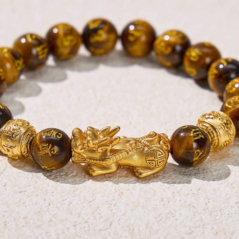 FuAttract Guardian of Fortune Tiger's Eye Pixiu Manifest Your Abundance Bracelet - image 4