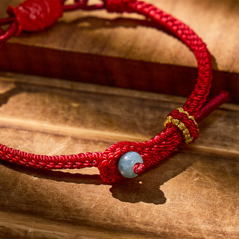 FuAttract Abundance Flow – Cinnabar Koi Red Cord Bracelet - image 4