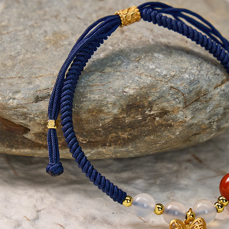 FuAttract Heartfelt Harmony – Agate & Pearl Love Cord Bracelet - image 5