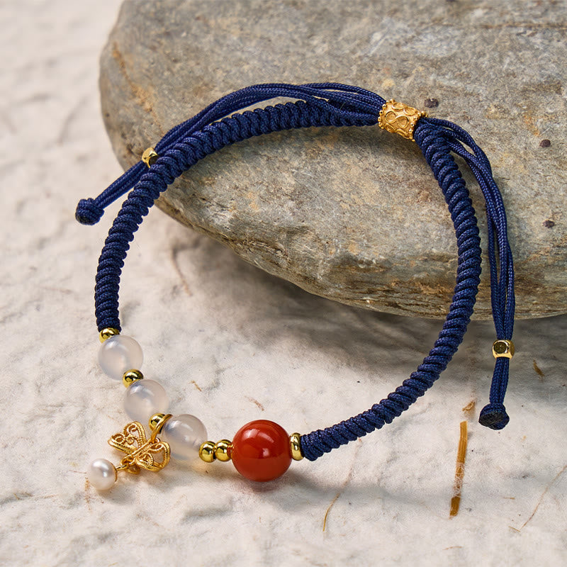 FuAttract Heartfelt Harmony – Agate & Pearl Love Cord Bracelet - image 4