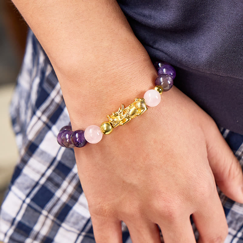 FuAttract Wealth & Fortune Flow – Amethyst Pixiu Prosperity Bracelet - image 5