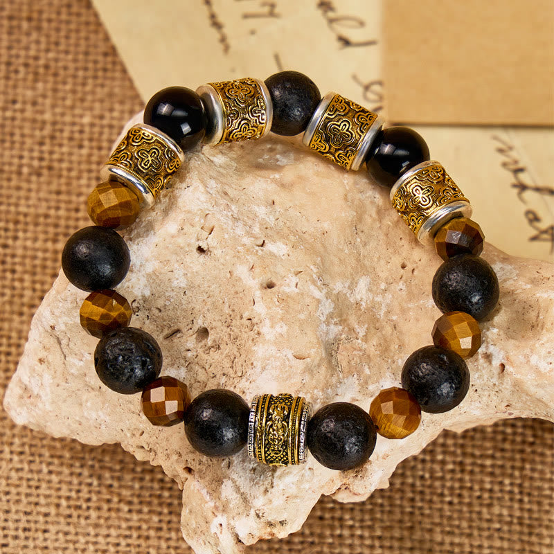 FuAttract Energy Shield – Tiger's Eye & Lava Stone Pixiu Bracelet - image 2
