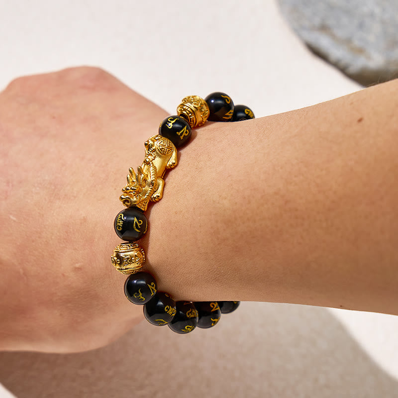 FuAttract Black Obsidian Pixiu Bracelet to Invite Good Fortune & Inner Clarity - image 3