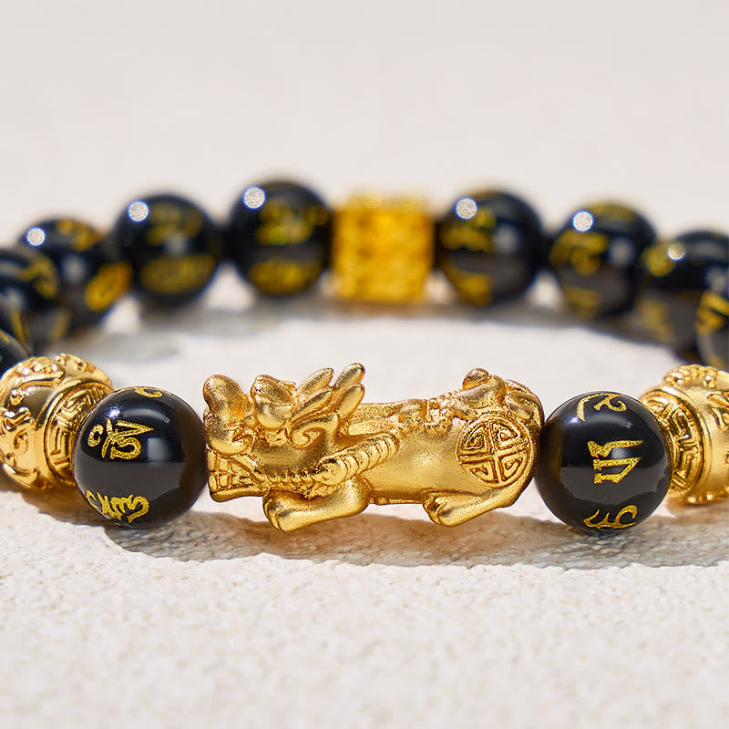 FuAttract Black Obsidian Pixiu Bracelet to Invite Good Fortune & Inner Clarity - image 2