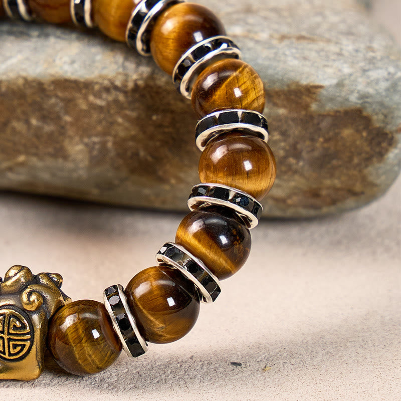 FuAttract Success & Abundance Powerful Tiger's Eye Courage Pixiu Bracelet - image 5